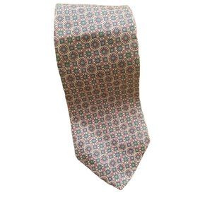 ROOSTER Geometric Tie Necktie 100% Silk Made In USA